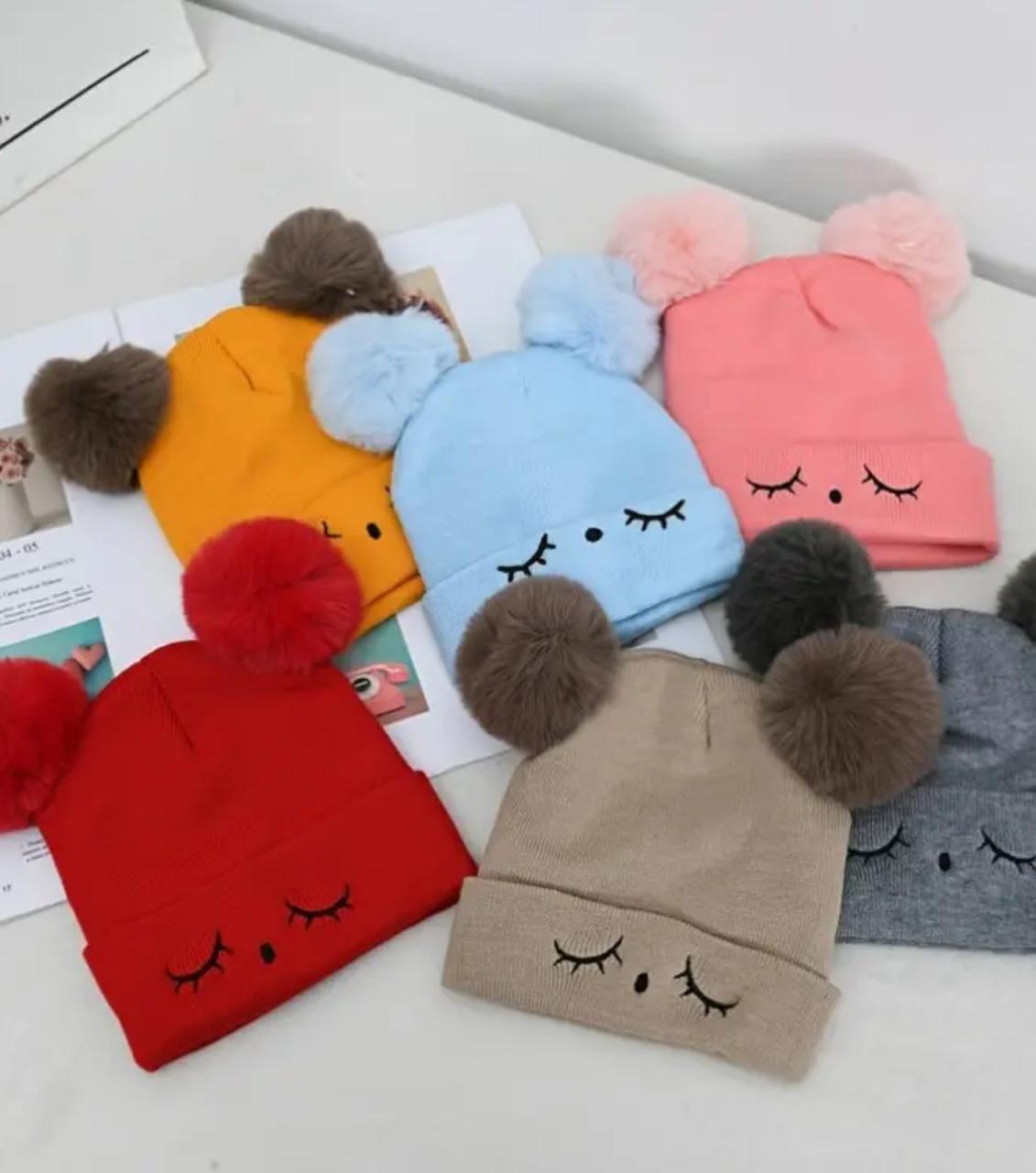 Kids winter caps Beanie neck warmer for kids Girls and Boys ( 1-5) years